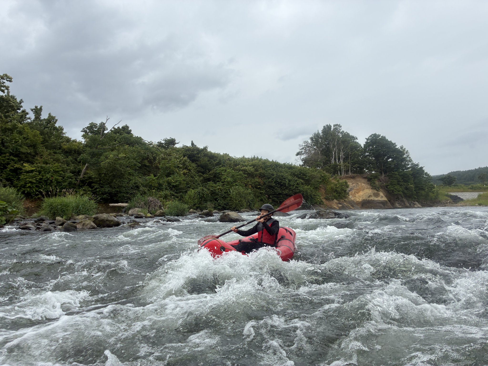 ソロでパックラフト